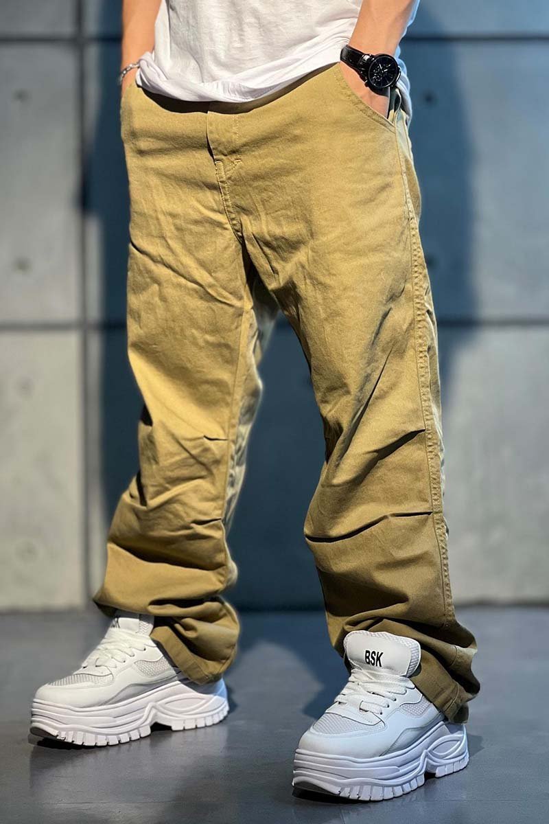 Men's casual loose straight cargo pants