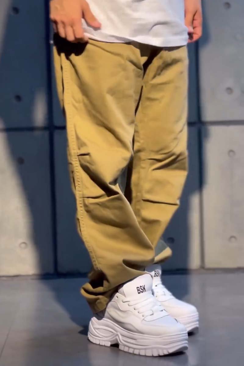 Men's casual loose straight cargo pants