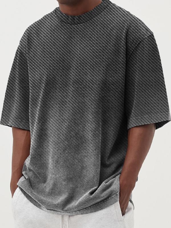 Men's Abstract Gradient Geometric Short Sleeve T-Shirt