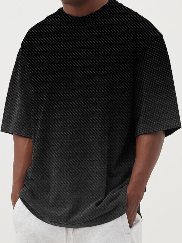 Men's Abstract Gradient Geometric Short Sleeve T-Shirt