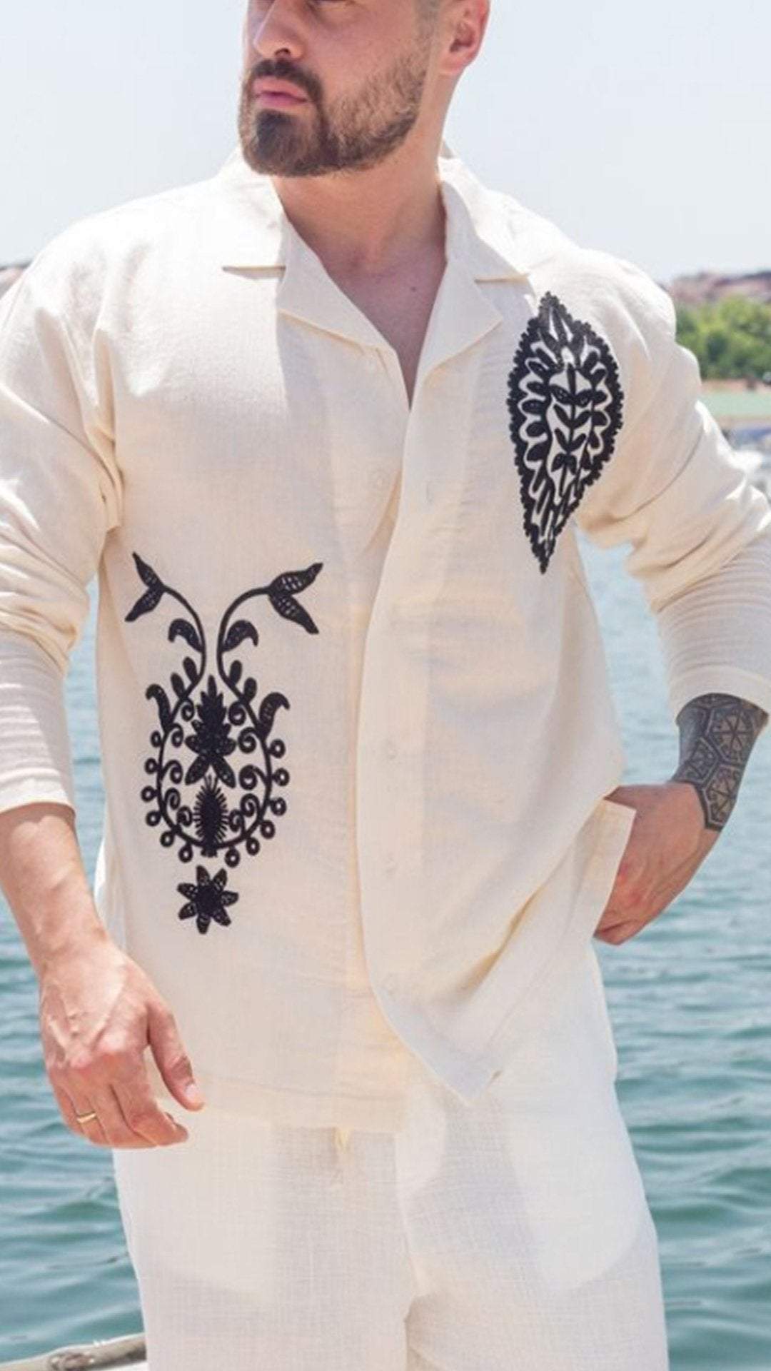 Men Embroidered Shirt